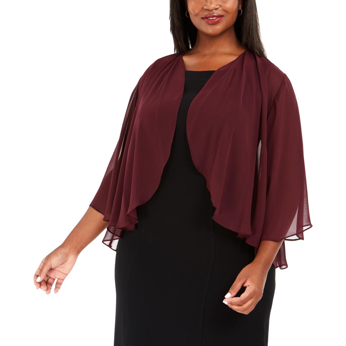 plus size sheer evening jacket