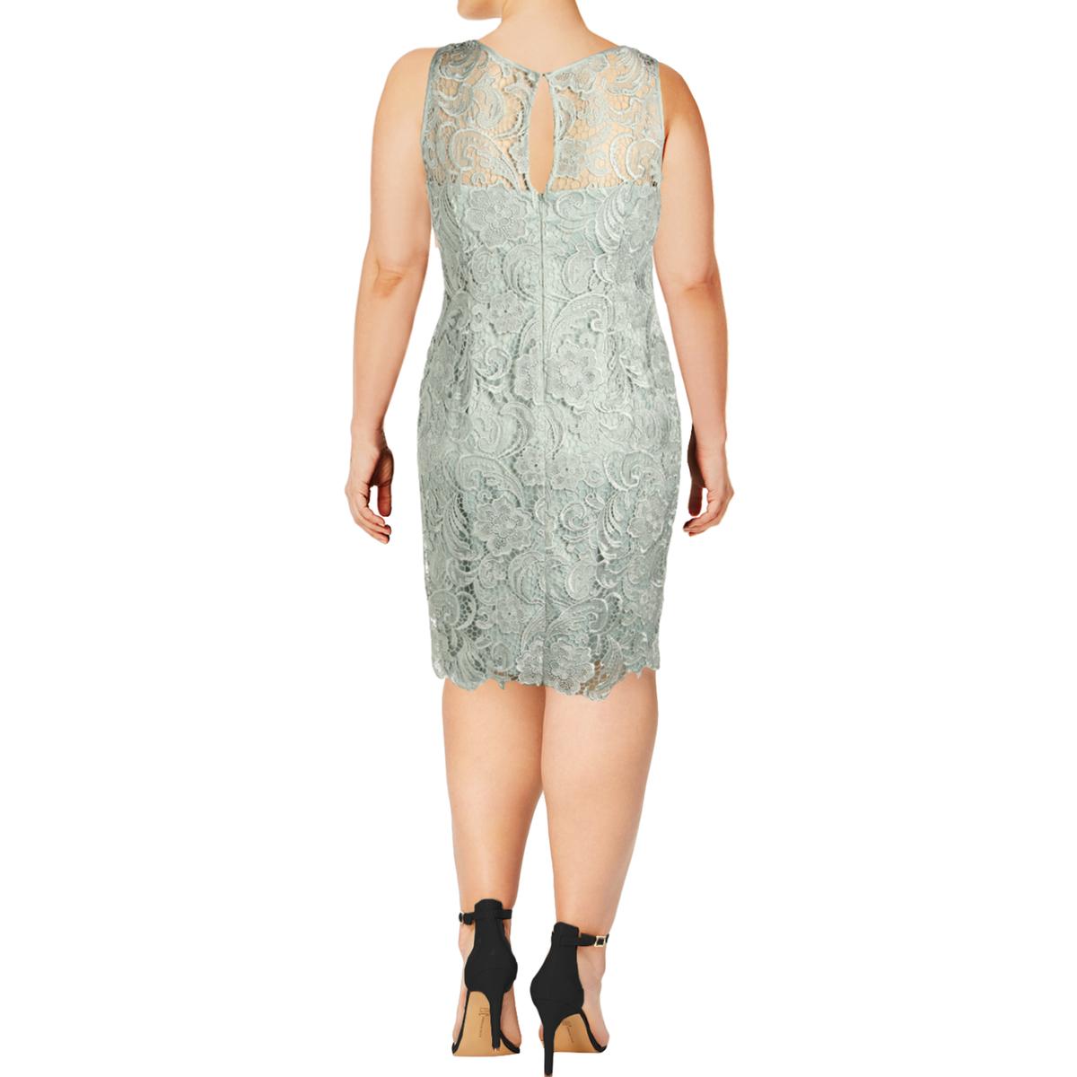 Adrianna Papell Womens Green Battenburg Lace Party Cocktail Dress 6 BHFO 1228 | eBay