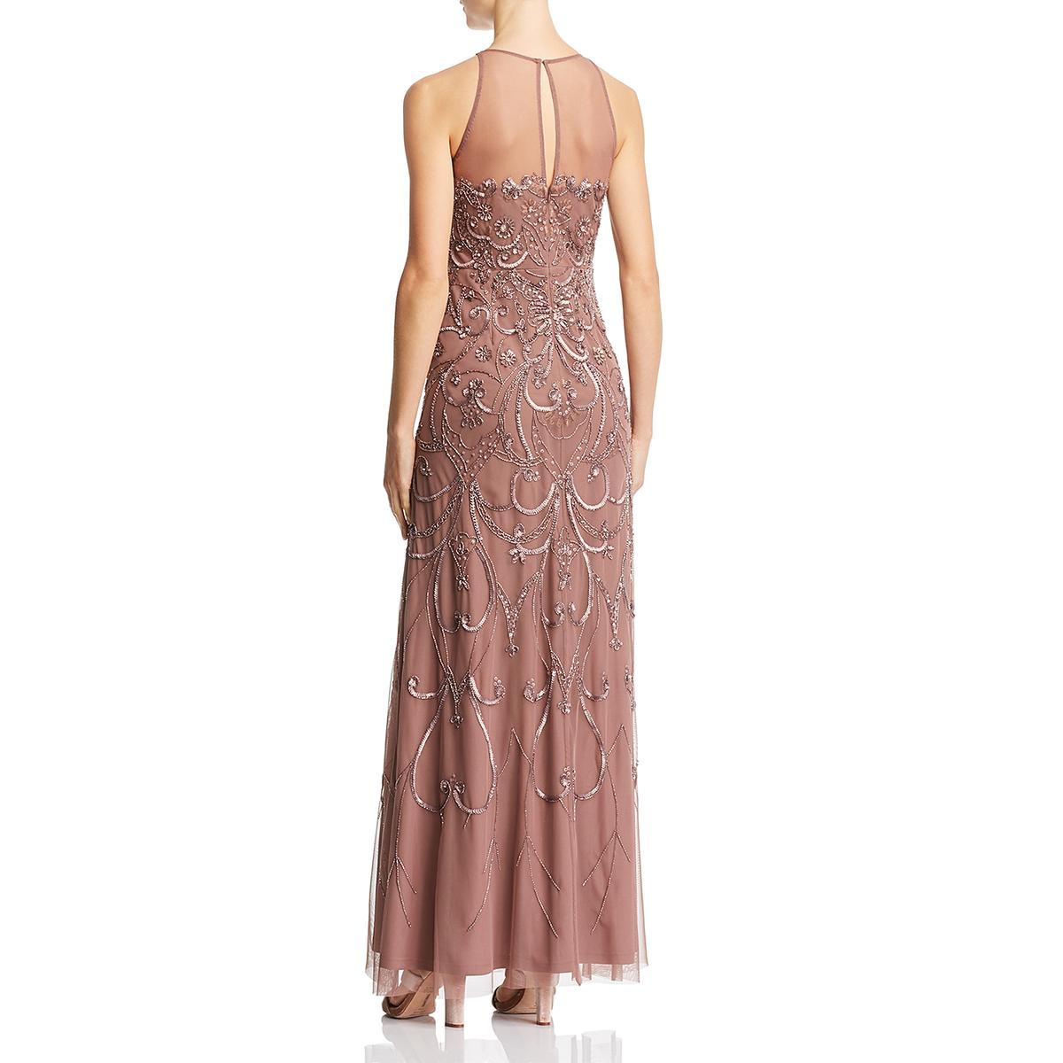 aidan mattox fully beaded gown