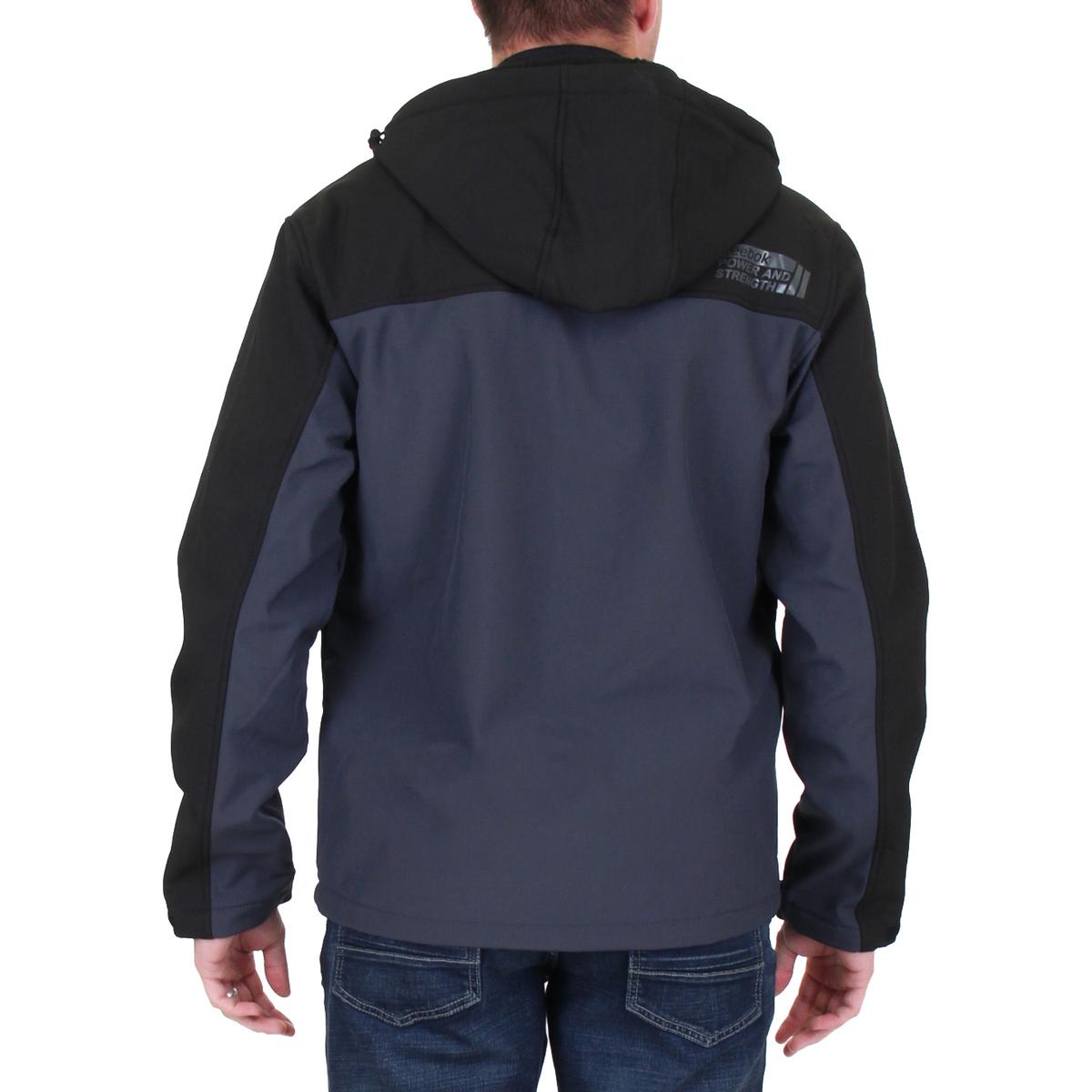 reebok men's softshell active jacket