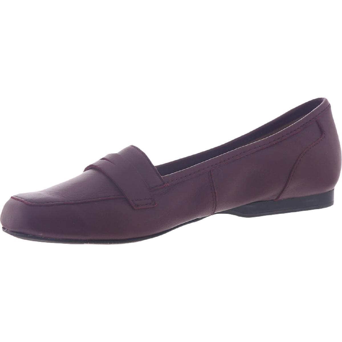 Array Womens Marlowe Leather Square Toe Slip On Penny Loafers Shoes BHFO 2358 - Picture 11 of 11