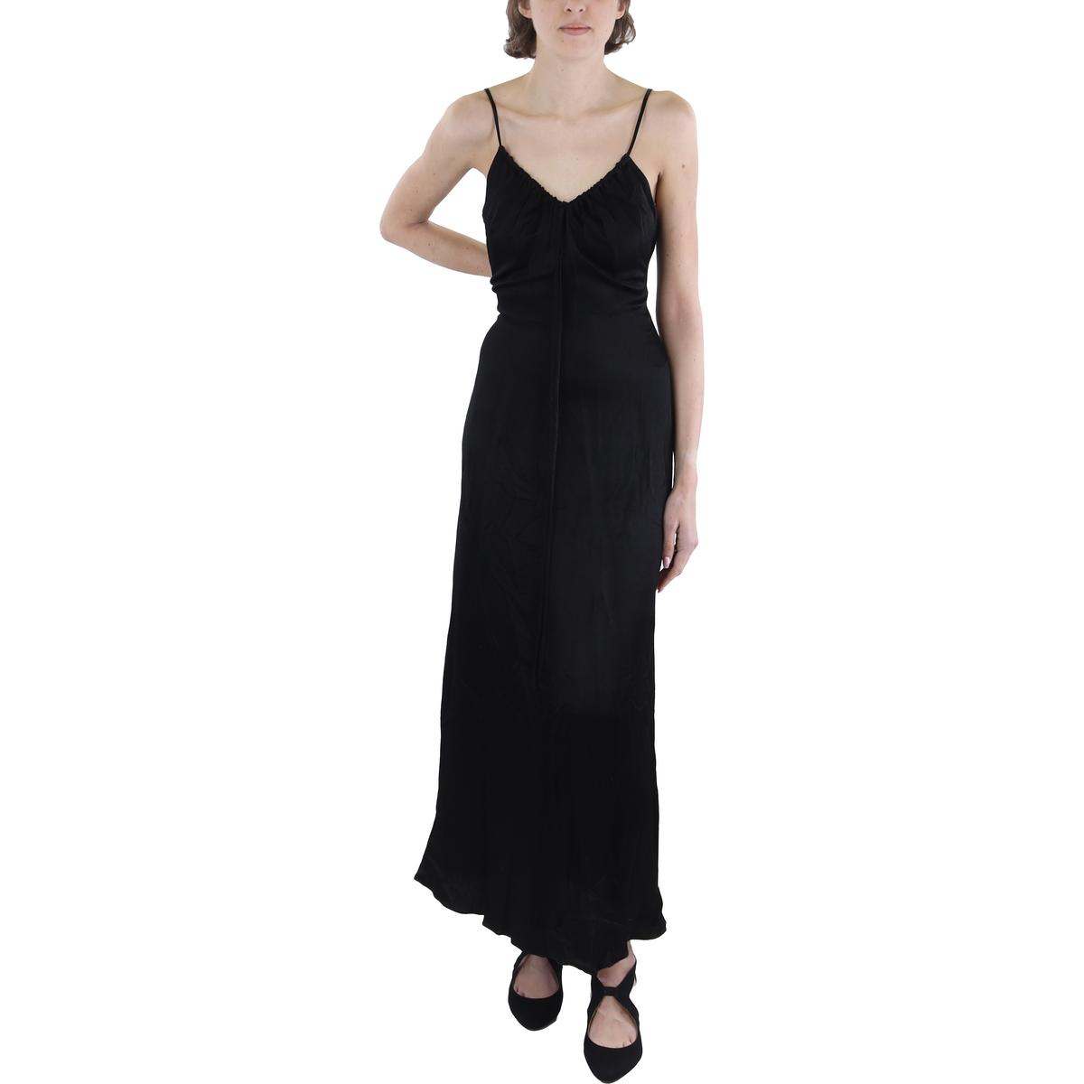 Черное вечернее платье с вырезом Harper от Proenza Schouler Womens 10 BHFO 8333