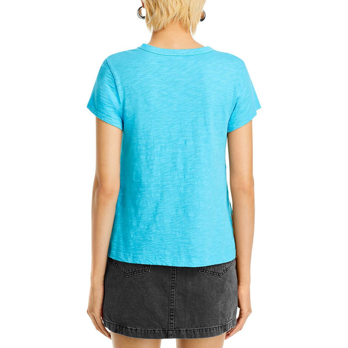 Wilt Womens Solid V-Neck Tee T-Shirt Shirt BHFO 1596