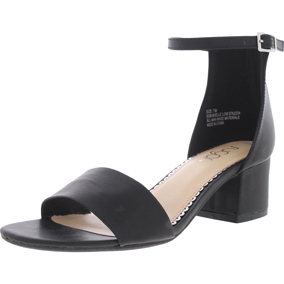 Sugar Womens Noelle Padded Insole Ankle Strap Heel Sandals Shoes BHFO 4979