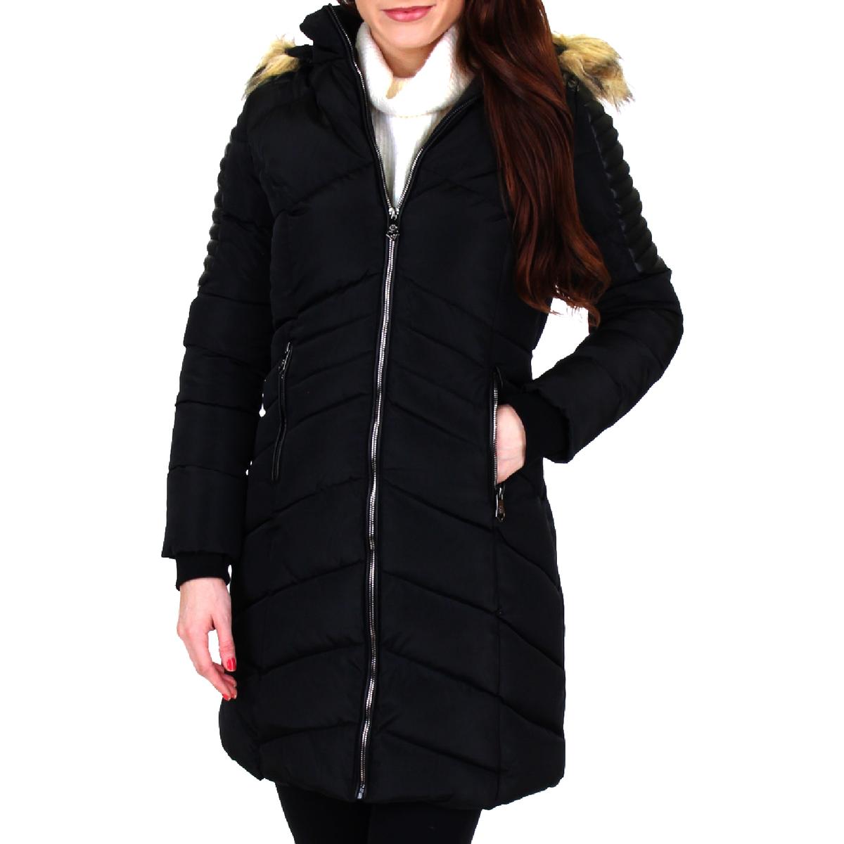 chevron puffer coat