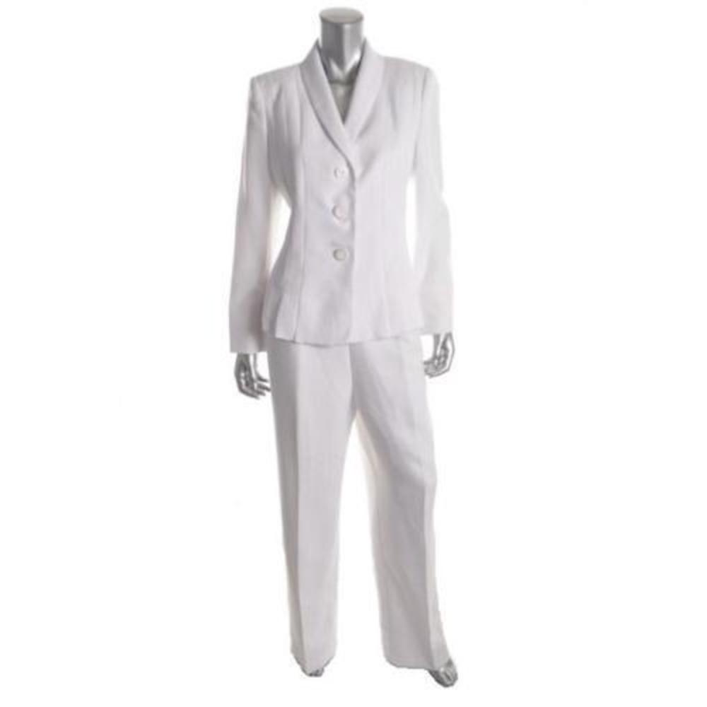white pants suit plus size
