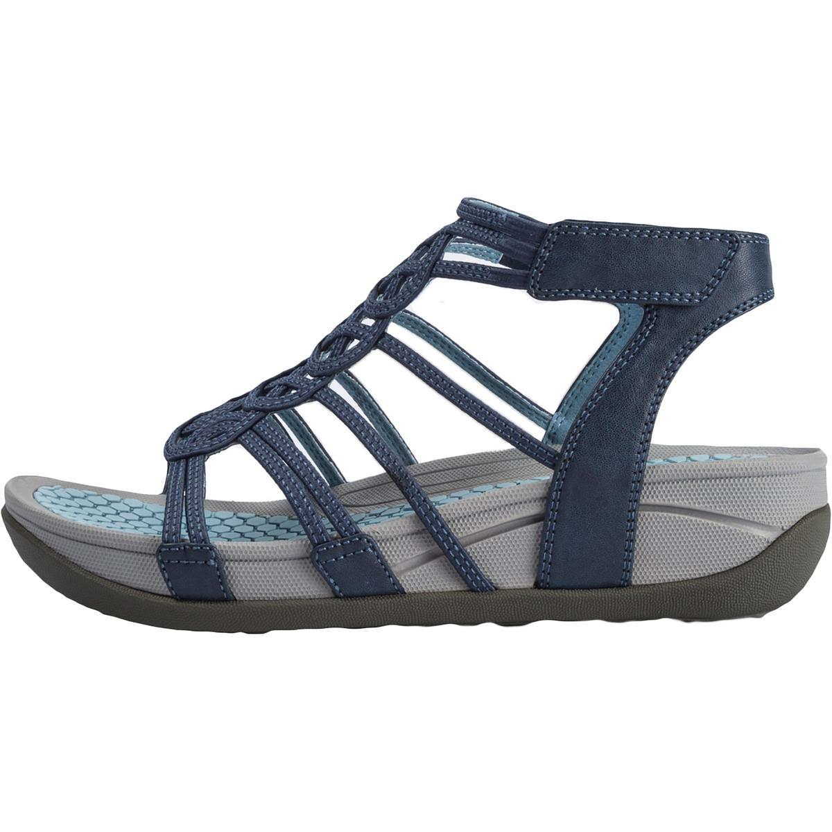 Baretraps Womens Delly Navy Sport Sandals Shoes 7.5 Medium (B,M) BHFO ...