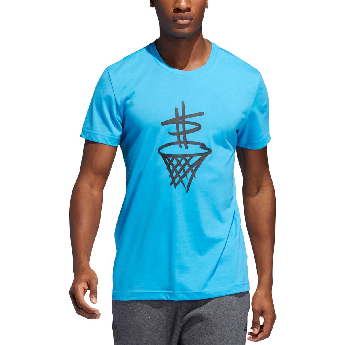 Adidas Mens Blue Fitness Workout Running T-Shirt 2XL BHFO 8855 | eBay