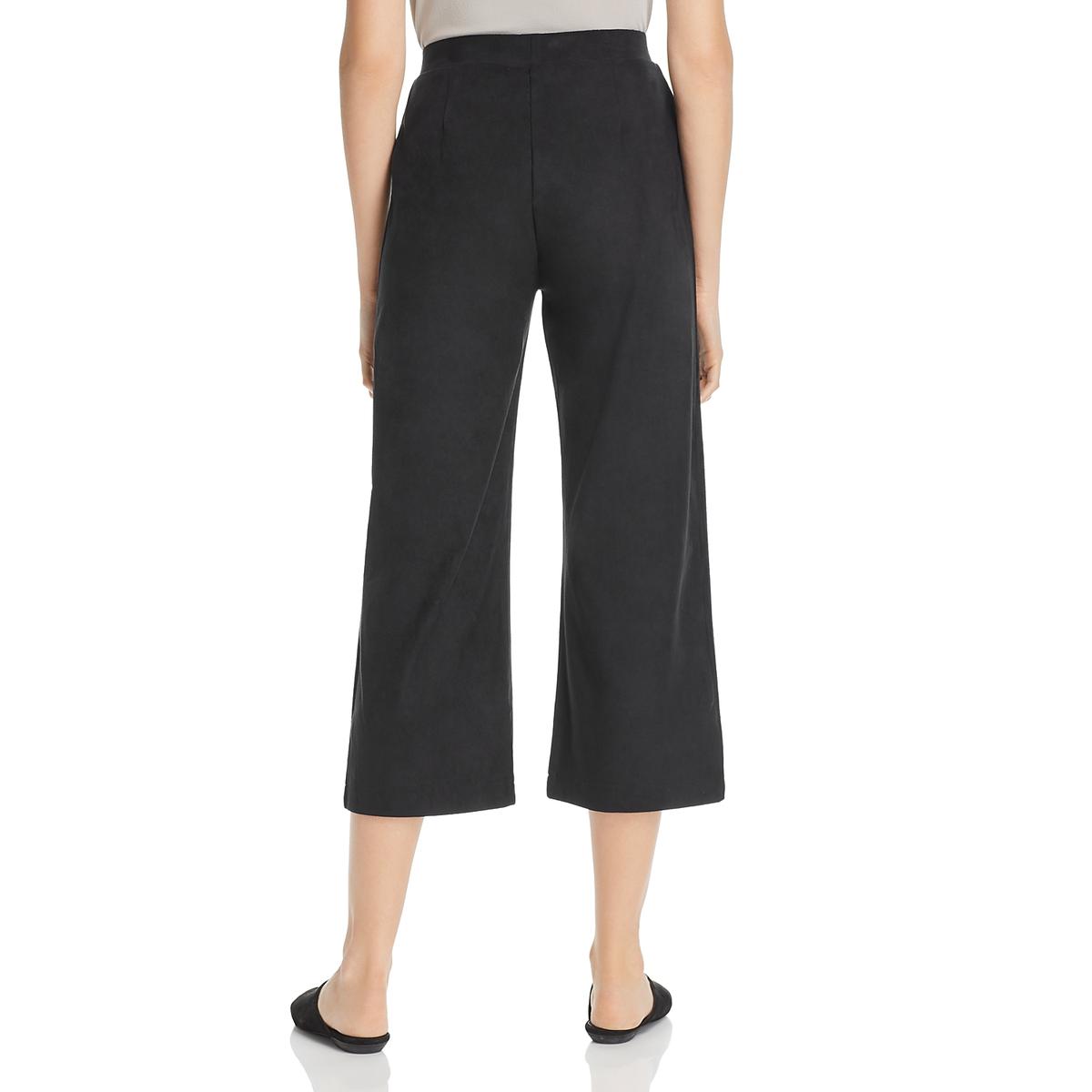 womens wide leg cropped trousers