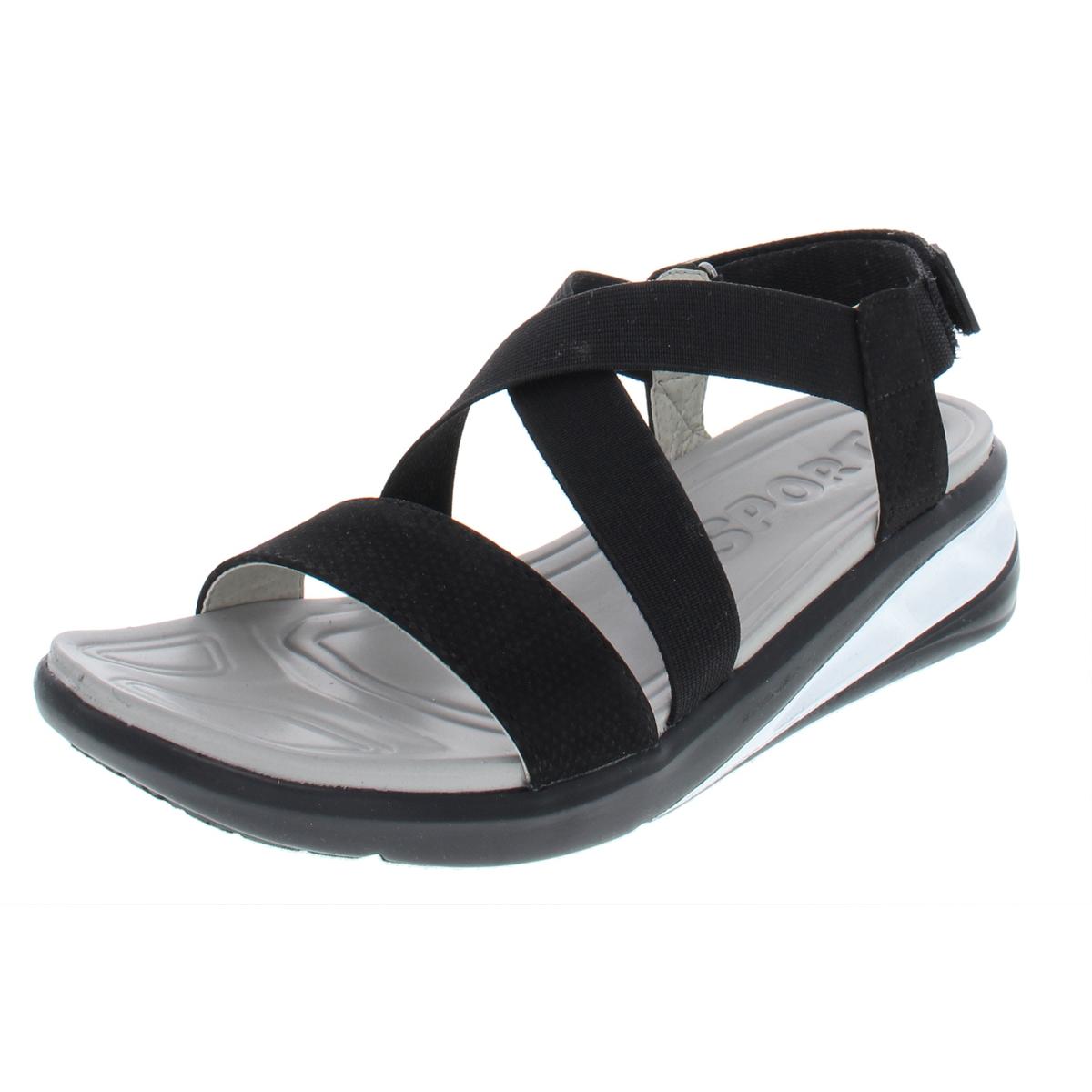 JSport by Jambu Womens Sunny Black Wedge Sandals 9.5 Medium (B,M) BHFO 1608 | eBay