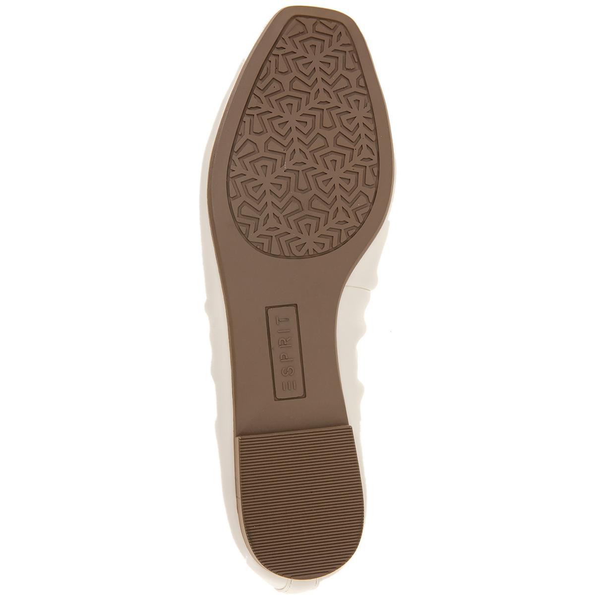 Esprit Womens Narissa Faux leather Slip-on Bow Ballet Flats Shoes BHFO 6701