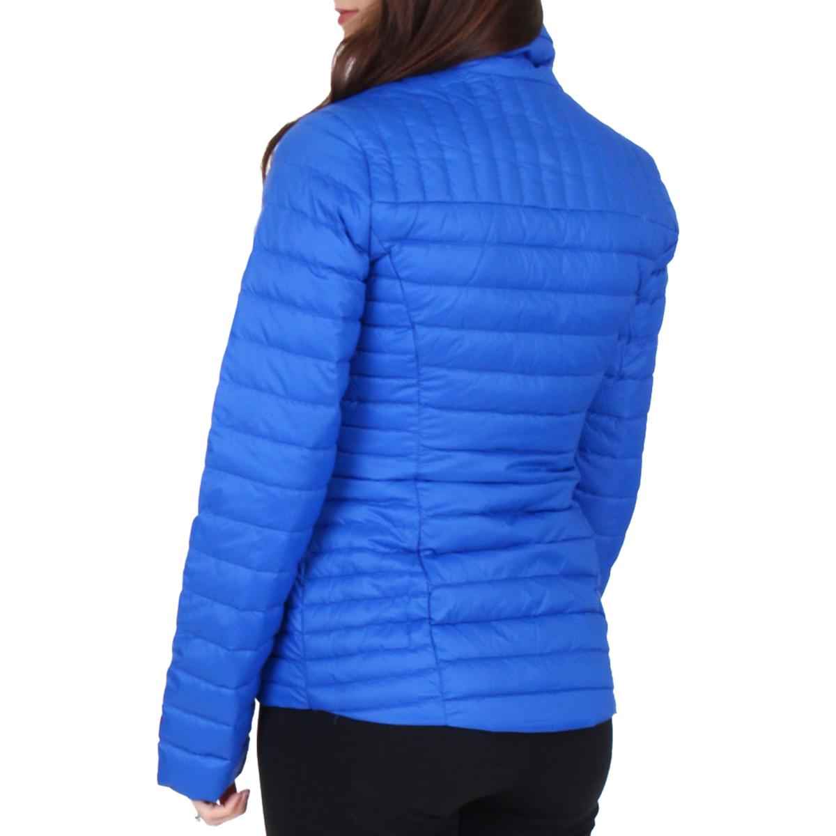 Tommy Hilfiger Womens Blue Winter Down Outerwear Puffer Jacket Coat XS ...