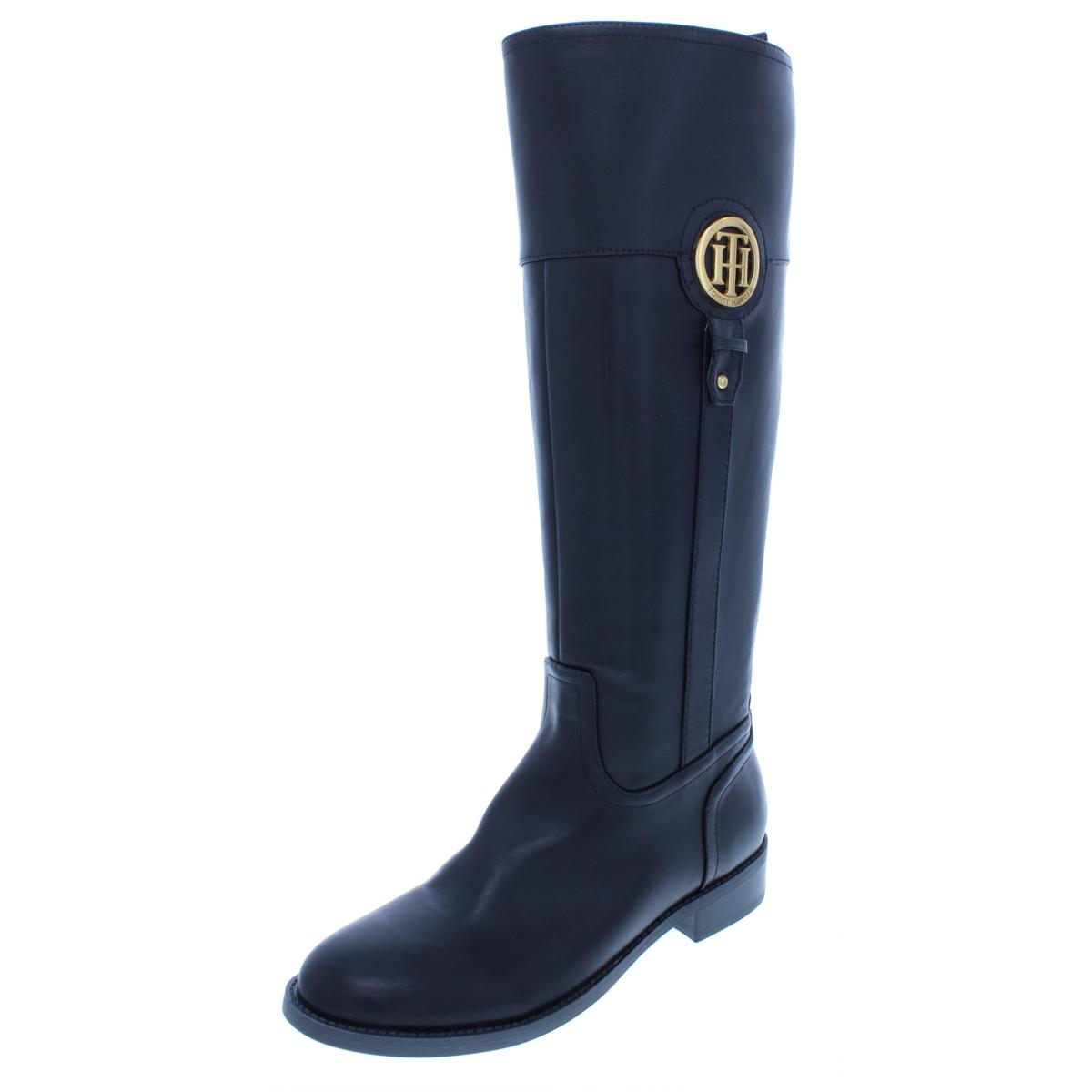 Tommy Hilfiger Womens Ilia 2 Black Riding Boots Shoes 5 Medium (B,M ...