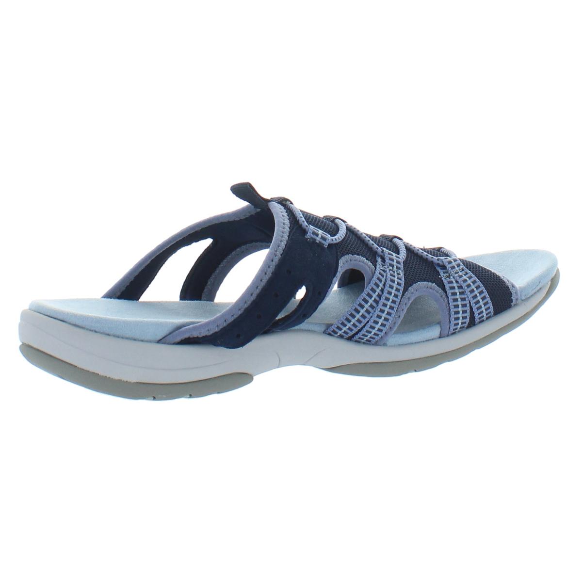 Easy Spirit Womens Salty 2 Navy Slide Sandals Shoes 9 Wide (C,D,W) BHFO