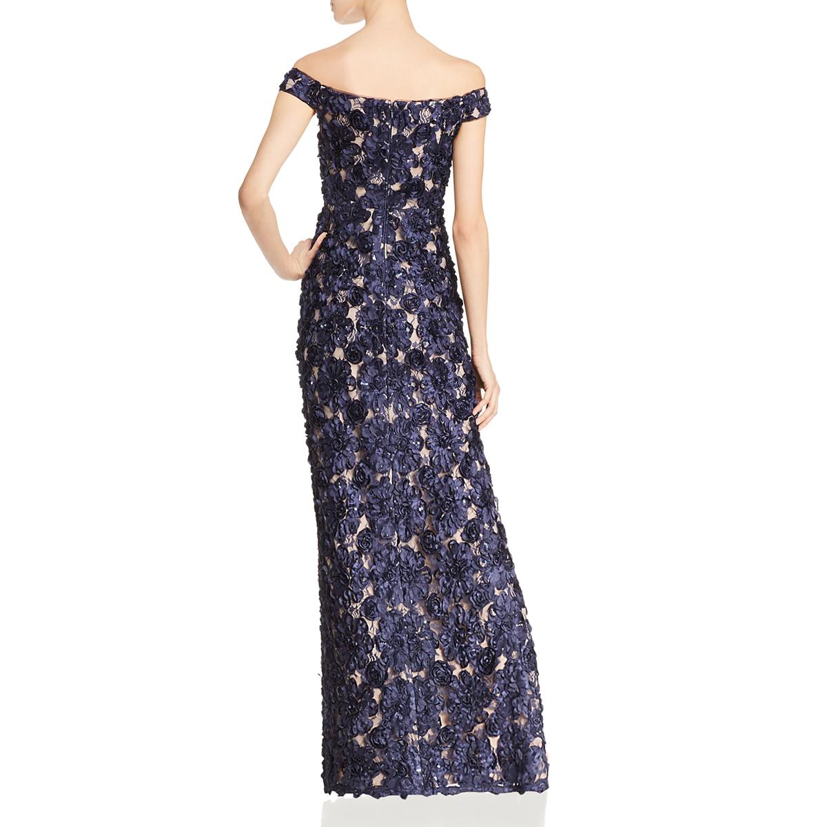 aidan mattox asymmetrical sleeve gown