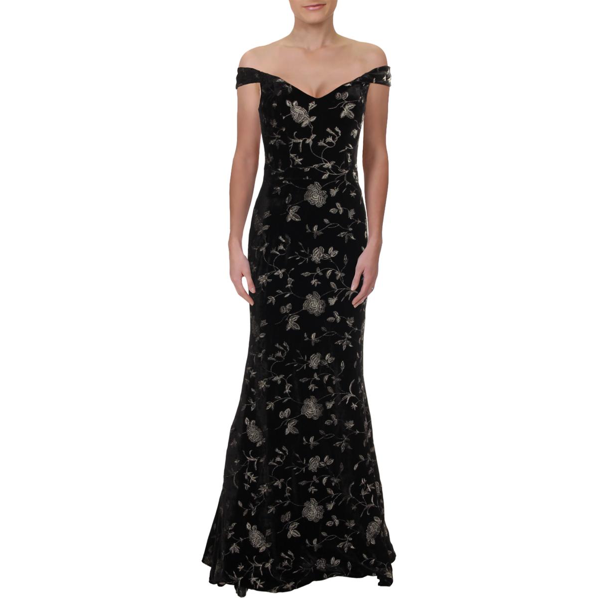 xscape ruffled gown