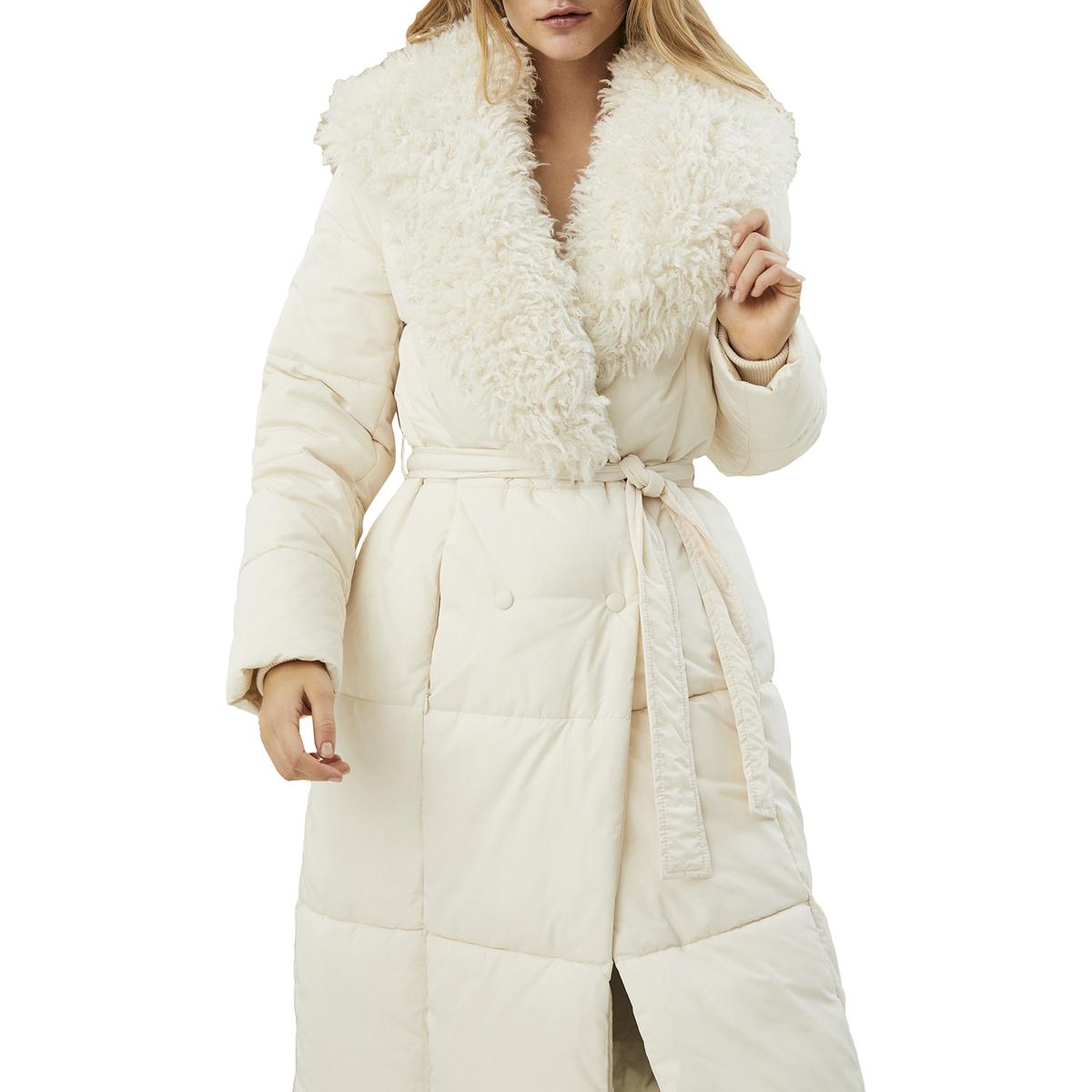 Vero Moda Women's Long Quilted Maxi Wrap Coat with Collar | eBay