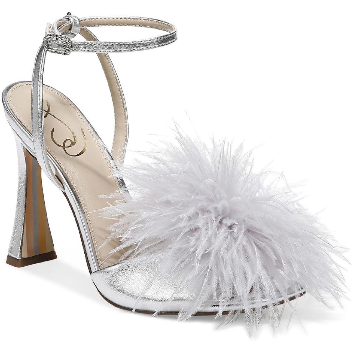 Silver on sale feather heels