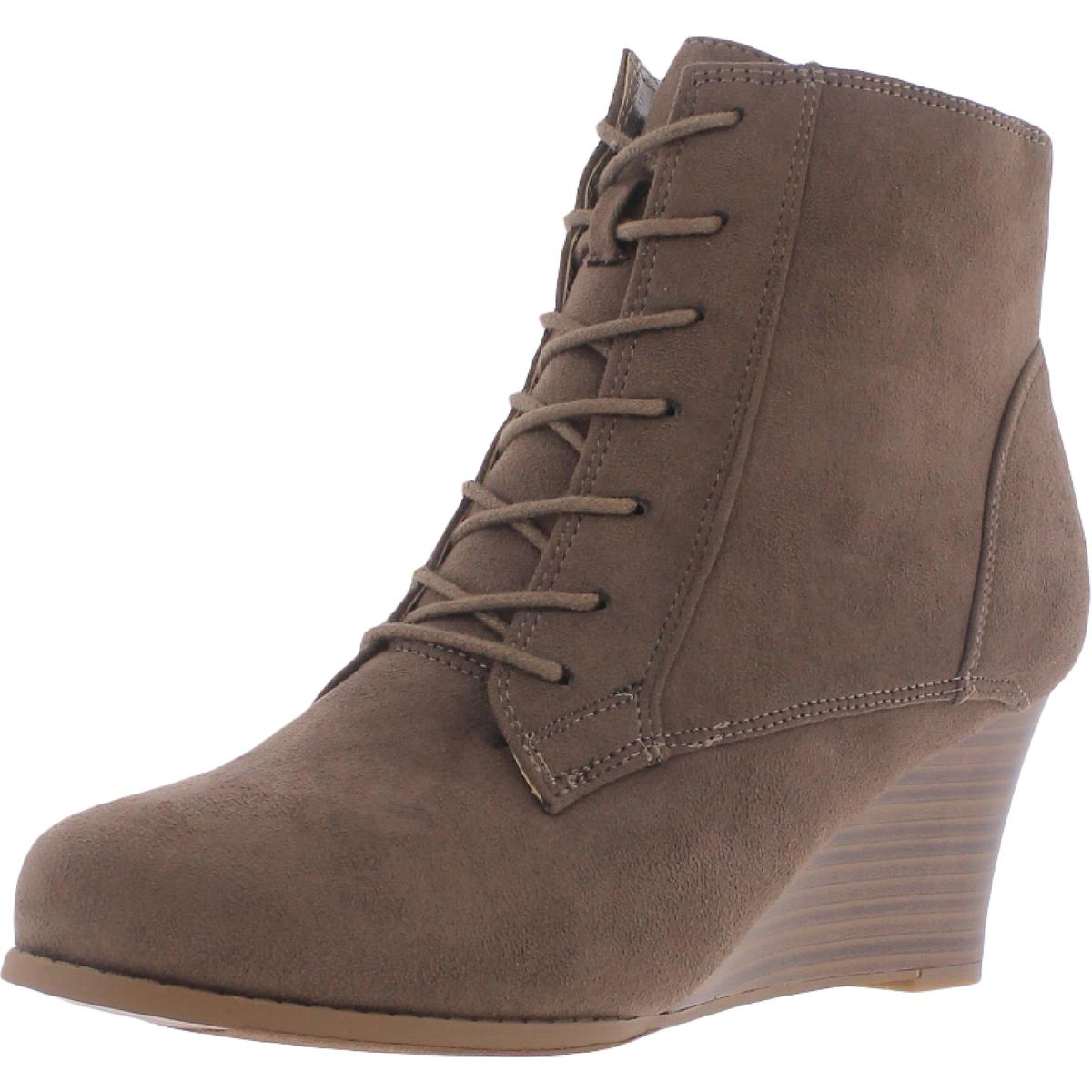 journee collection magely wedge bootie