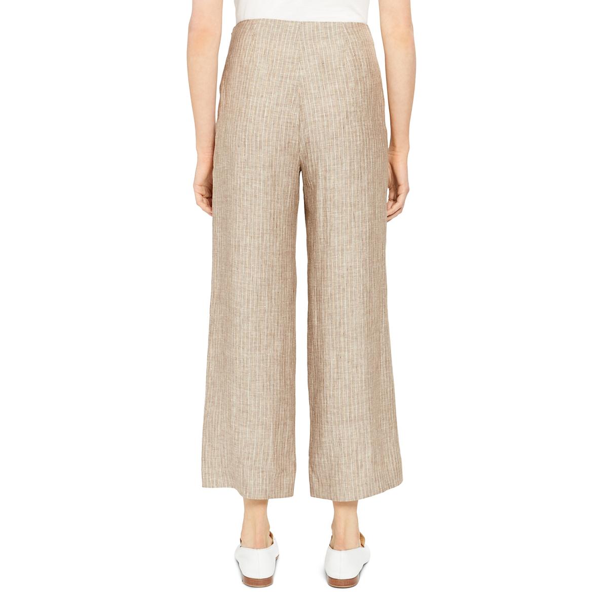 theory wide leg linen pants