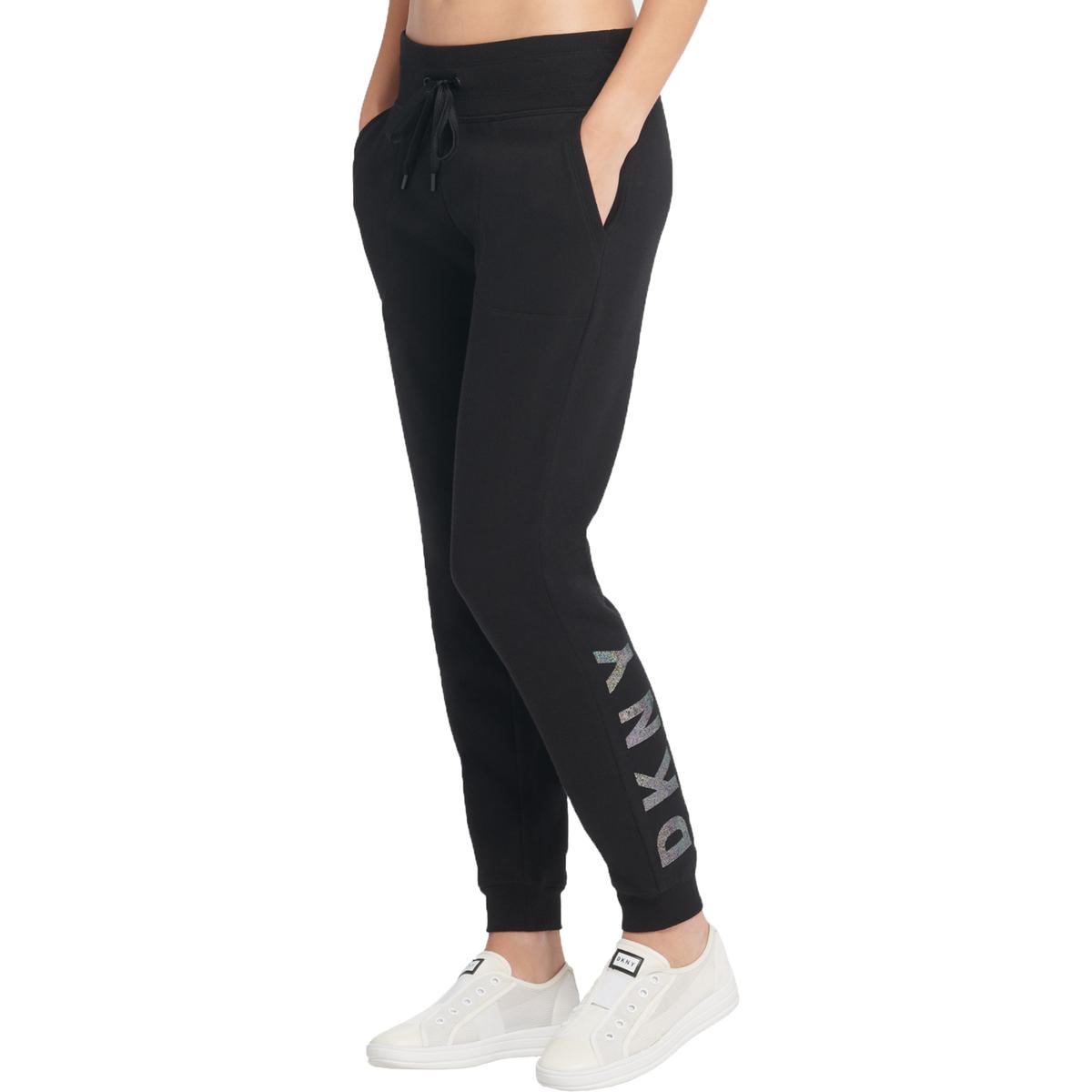 DKNY Sport Womens Black Fitness Activewear Jogger Pants Athletic S BHFO ...
