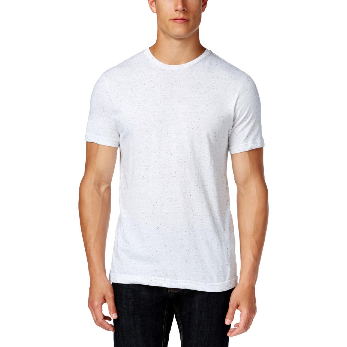 Alfani Mens White Heathered Crew Neck Casual T-Shirt Top XXL BHFO 9294 | eBay
