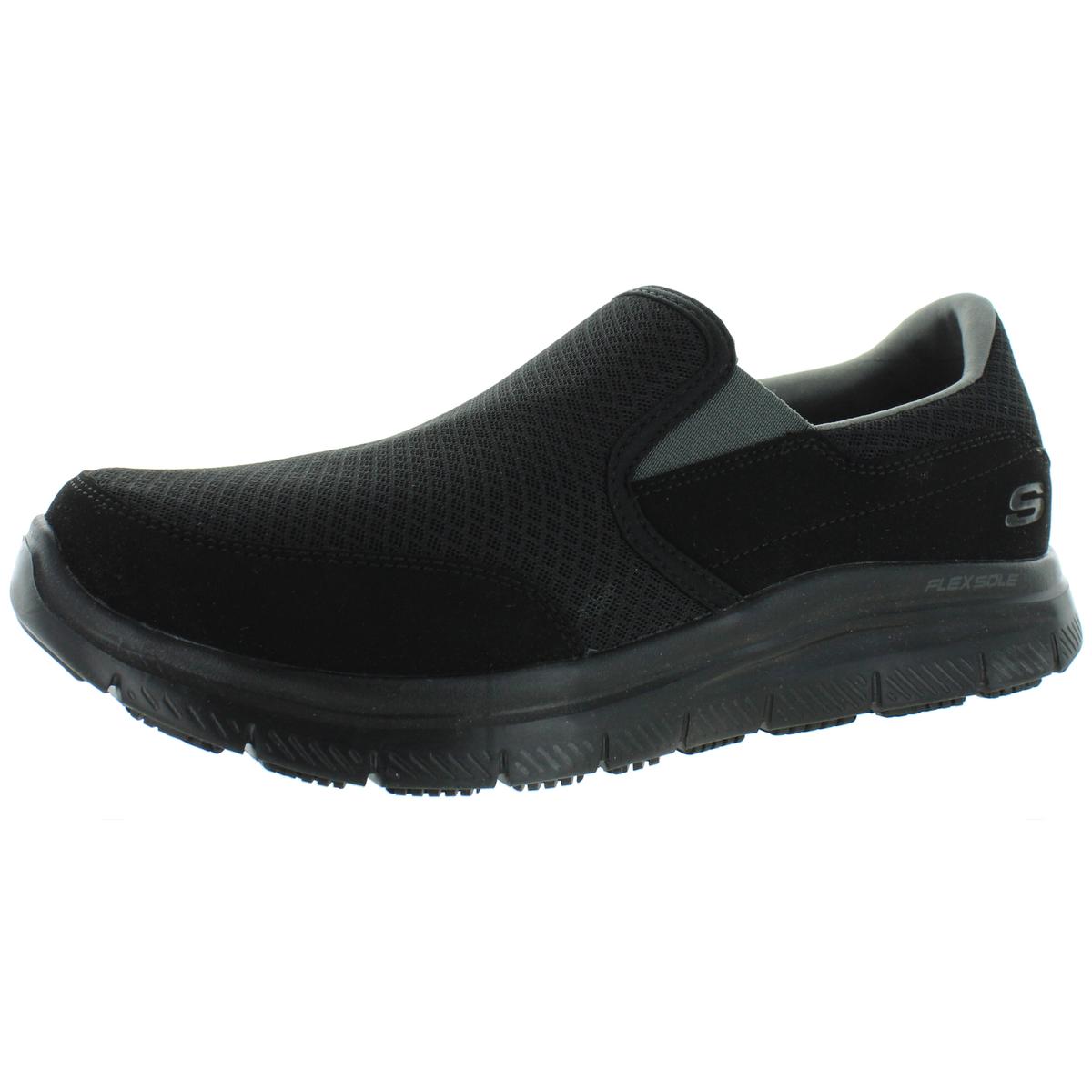 Skechers Mens Black Slip Resistant Casual Shoes 13 Wide (E) BHFO 7462 ...
