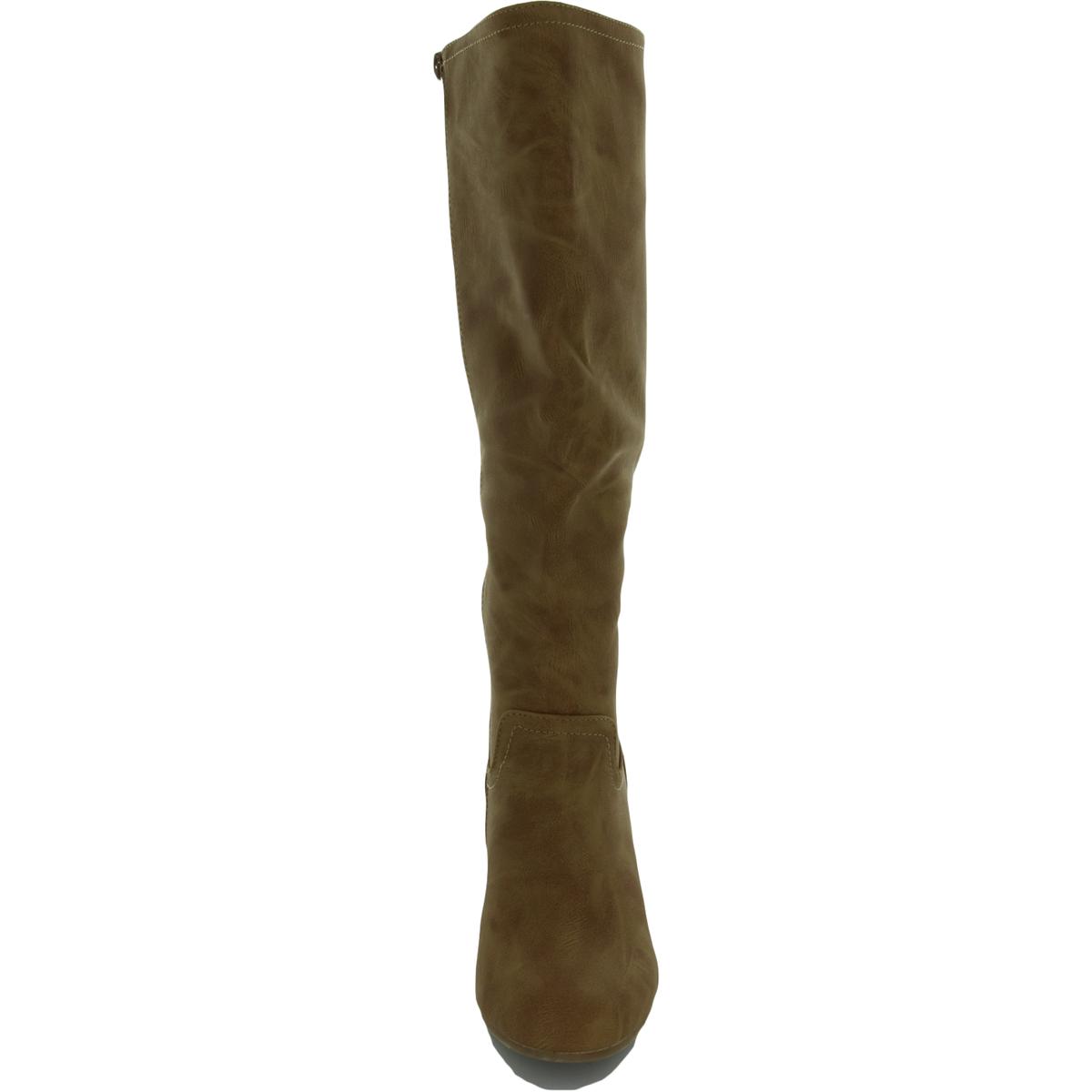 Journee Collection Womens Langly Zipper Wedge Knee-High Boots Shoes BHFO 6637 - Picture 6 of 6