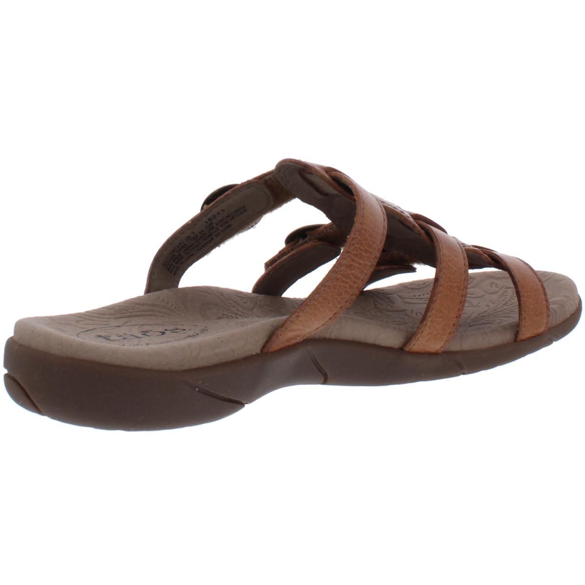 Taos Womens Good Times Brown Summer Slide Sandals Shoes 7 Medium (B,M) BHFO 7698 | eBay