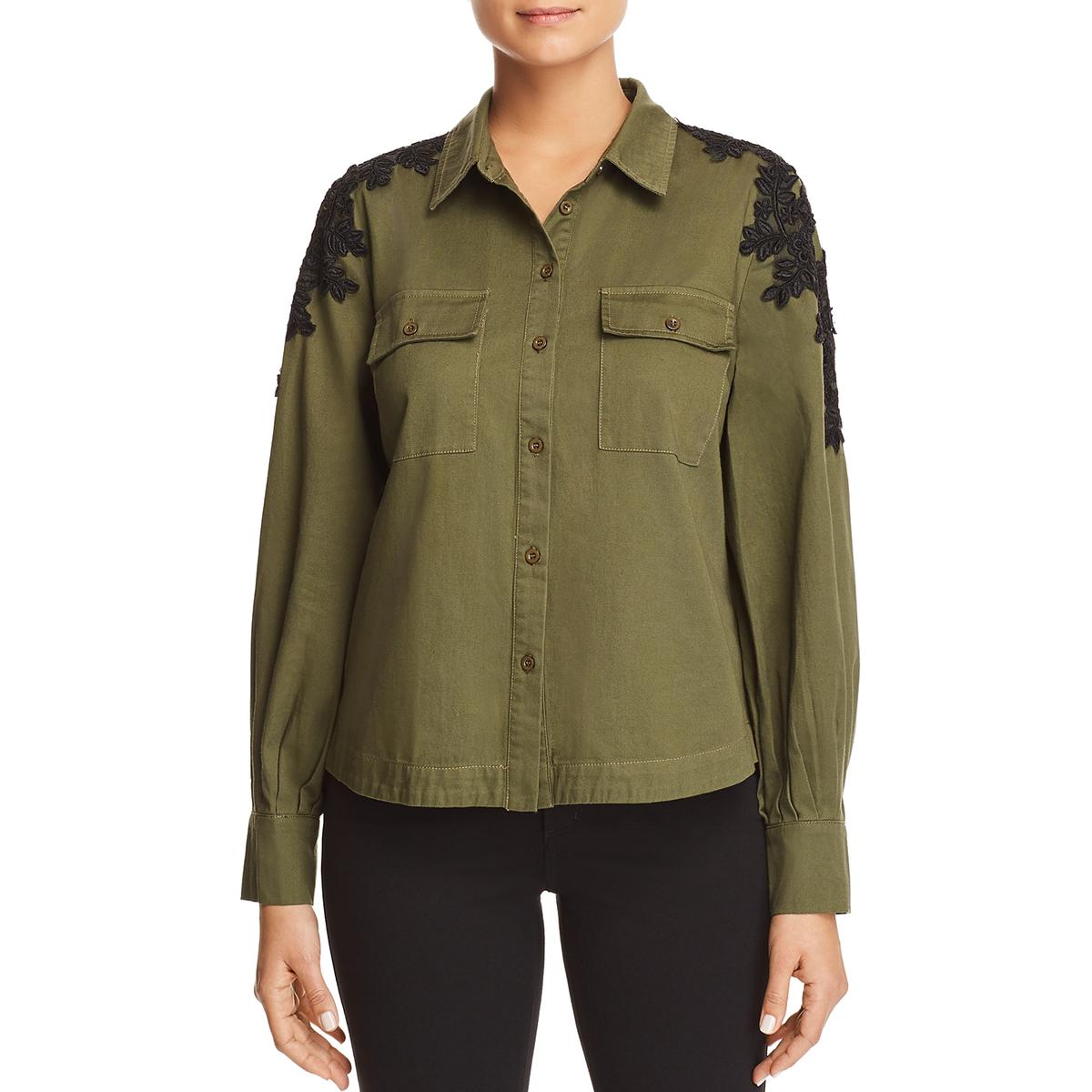 twill shirt jacket womens