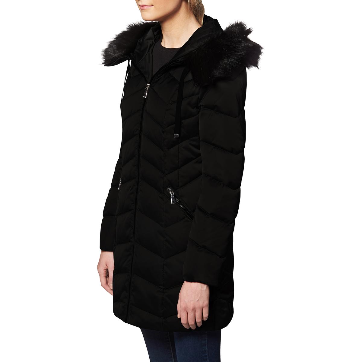 women's down coat with belt