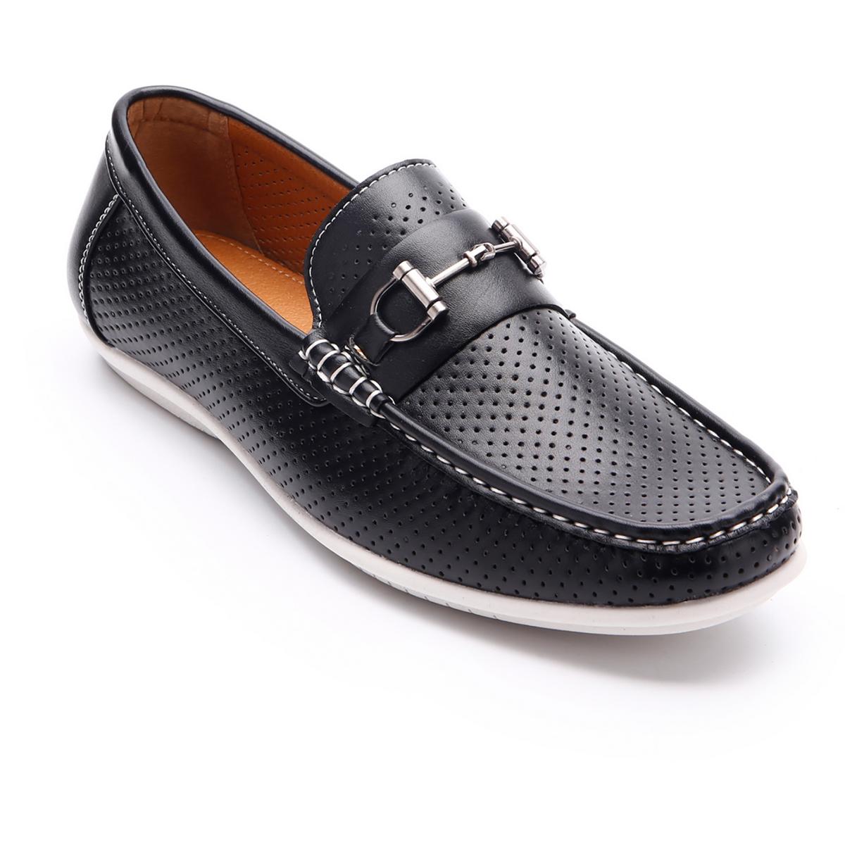 Aston Marc Mens Walk Faux Leather Slip-On Driver Loafers Shoes BHFO 6890 - Picture 4 of 12