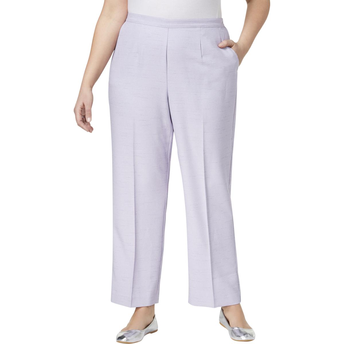 alfred dunner purple pants