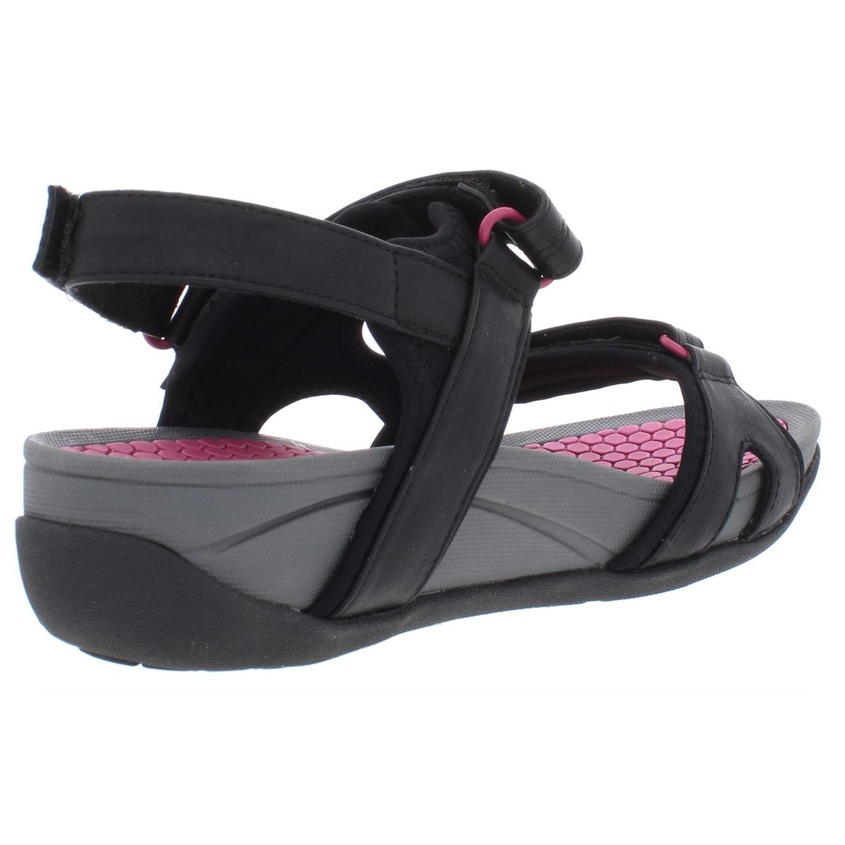 womens black sporty sandals