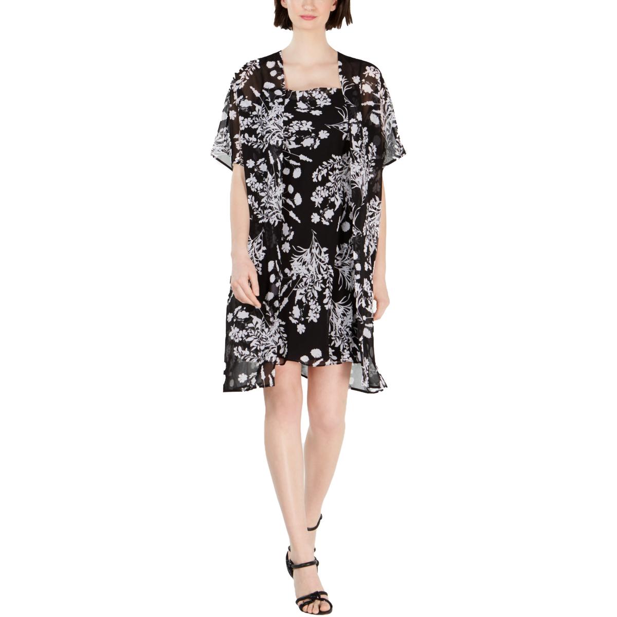 Calvin Klein カルバンクライン Plus Size Illusion Bell-Sleeve Dress