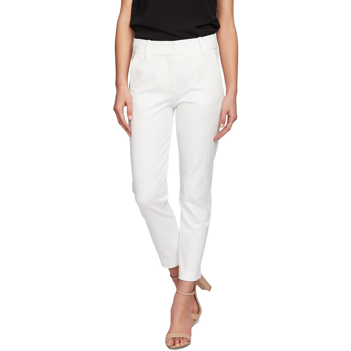 CeCe Womens Ivory High Waist Twill Dress Pants Trousers 10 BHFO 1378 | eBay