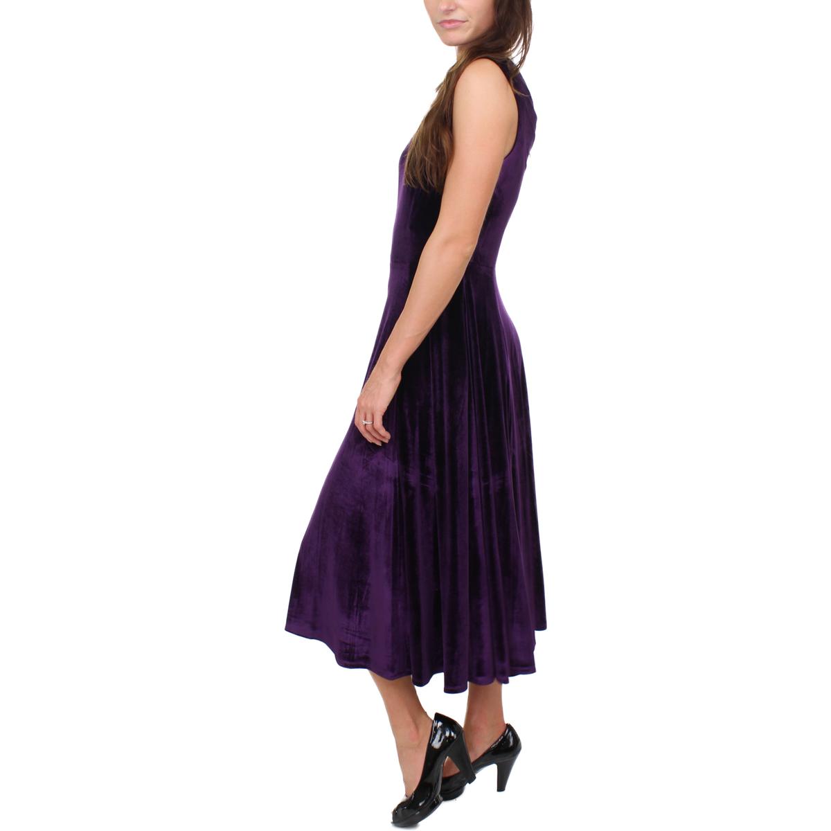 womens purple velvet dress