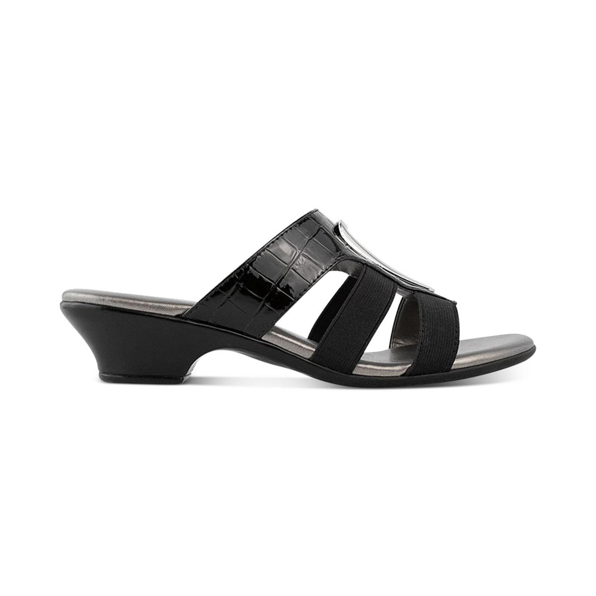 Karen Scott Womens Engle Strappy Slip On Wedge Sandals Shoes BHFO 0528 ...