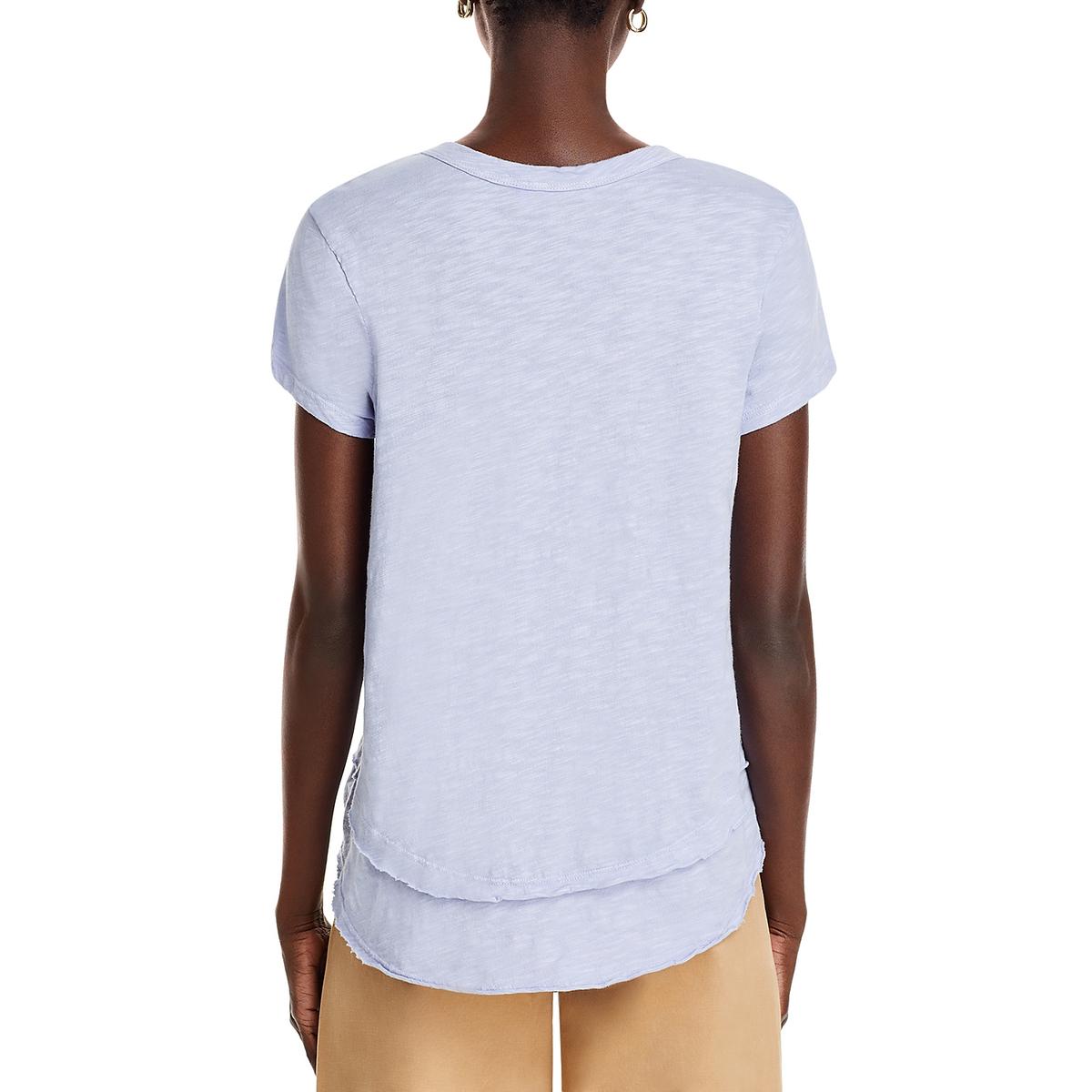 Wilt Womens Cotton Layered Hi-Low T-Shirt Top BHFO 4952