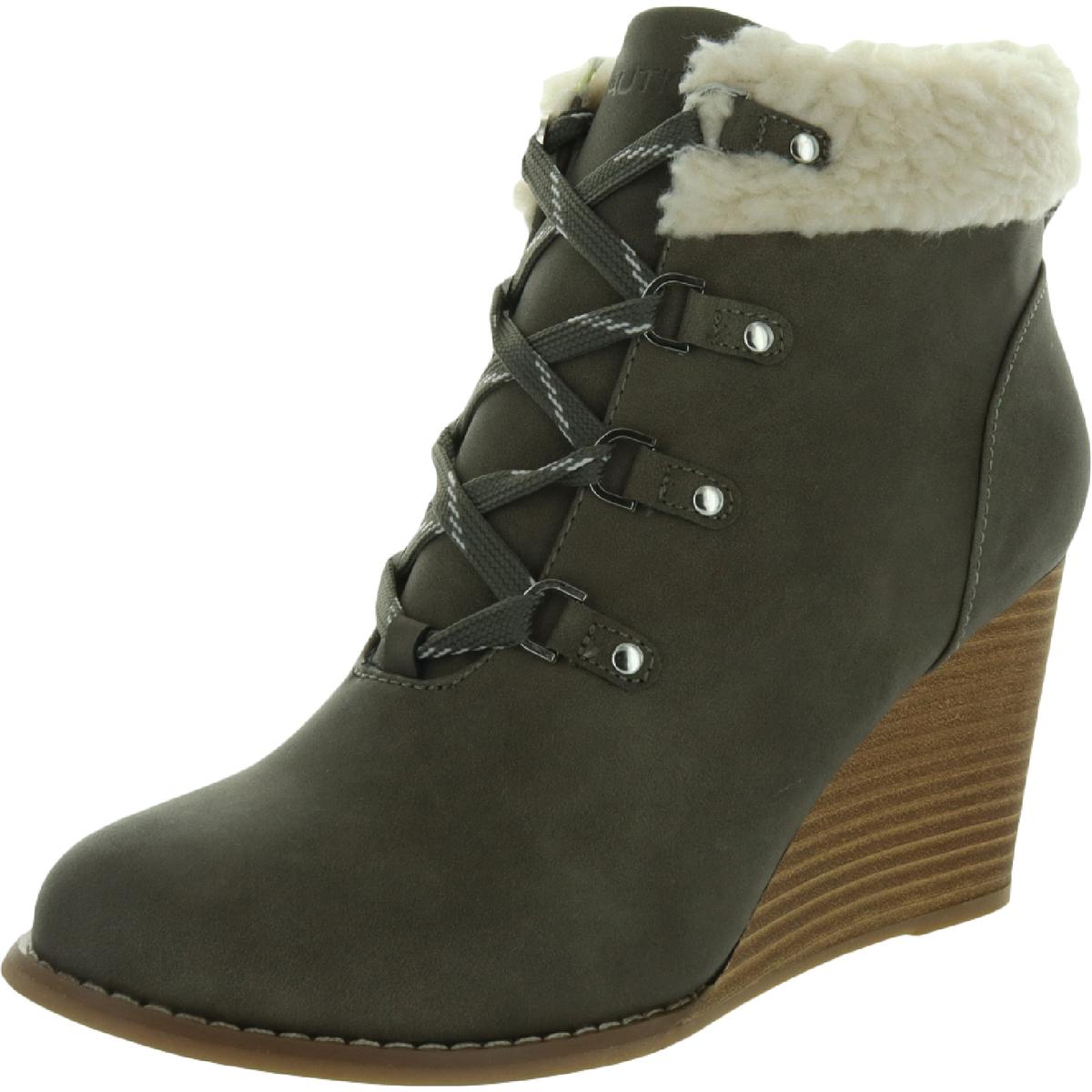 nautica womens wedge bootie