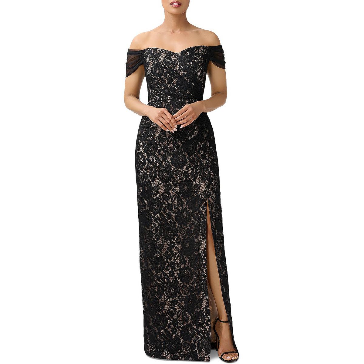 Aidan Mattox Womens Off The Shoulder Maxi Evening Dress Gown BHFO